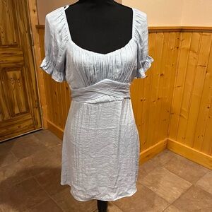 Miami Feminine light blue short summer dress girl core